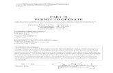 PART 70 PERMIT TO OPERATE - DNRPART 70 PERMIT TO OPERATE Under the authority ofRSMo 643 and the Federal Clean Air Act the applicant is authorized to operate the air contaminant source(s)