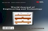 World Journal of Engineering and Technology, 2016, 4, 141-381World Journal of Engineering and Technology (WJET) Journal Information SUBSCRIPTIONS The World Journal of Engineering and