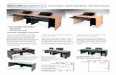 UNIVERSAL DESK ASSEMBLY INSTRUCTIONS3 0. 0 0 0 72.000 26.750 3 0. 0 0 0 KEYBD X32370 (30153) KEYBD X32370 (30153) 6MM TEMPERED GLASS 19.562 1 9. 5 6 2 72.000 A A 3 0. 0 0 0 WIRE MANAGEMENT
