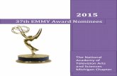 37th EMMY Award Nominees - NATAS Michigan · 37th EMMY Award Nominees . ... Michael Isenberg . Pistons Live Pregame FS DETROIT . Craig Wilking . Jason Dizik . Michael Isenberg . Spartan