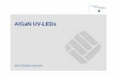 AlGaN UV LEDs(Ann-Kathrin Nemann) - fh-muenster.de · Sources 20 Prof. T. Jüstel, lecture script „Incoherent light sources“ Razeghi, Journal of Crystal Growth 311 (2009) 3067-3074