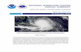 NATIONAL HURRICANE C ENTER ANNUAL SUMMARY · NATIONAL HURRICANE C ENTER ANNUAL SUMMARY 2015 ATLANTIC HURRICANE SEASON Stacy R. Stewart ... hurricane season was the anomalous 200 -mb
