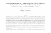 The Effectiveness of Countercyclical Fiscal Policy: Firm ... · The Effectiveness of Countercyclical Fiscal Policy in Turkey during the Recent Economic Crisis: ... (VAT) and special