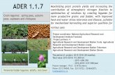 ADER 1.1.7 Maximizing plant protein yields and increasing ... · SIMNIC FUNDULEA CARACAL SIMNIC FUNDULEA CARACAL eld ha) Dry matter yield and crude protein yield of the new alfalfa