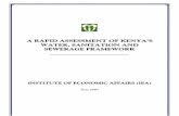 Water Framework Study - A Rapid Assessment of Kenya's ... a rapid assessment of kenyaa rapid assessment of kenya’ ’’’s ss s water, sanitation and sewerage sewerage frameworkframework