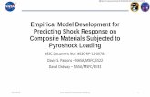 Empirical Model Development for Predicting Shock Response ... · Empirical Model Development for Predicting Shock Response on Composite Materials Subjected to Pyroshock Loading NESC