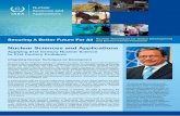 Nuclear Sciences and Applications - IAEA NA · nuclear.applications@iaea.org † 11-28891 Training and capacity building is an essential part of technology transfer and is frequently