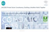UHC2030 Private Sector Constituency: Building a Healthier ... · 1/29/2020  · The contents of this document are confidential in nature and are sent solely to the intended recipient.