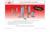 ALLENAIR CORP · head and rod. The total pump unit is divided into two sections; the drive section and the pump section. By utilizing a four-way valve to operate the drive cylinder,