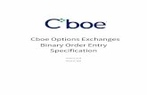 Cboe Options Exchanges Binary Order Entry Specificationcdn.cboe.com/resources/membership/US_Options_BOE... · 2020-03-10 · Cboe Options Exchanges do not support a closing auction,