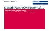 Assessing local housing authorities’ progress in meeting the … · 2017-09-13 · ASSESSING LOCAL HOUSING AUTHORITIES' PROGRESS IN MEETING THE ACCOMMODATION NEEDS OF GYPSY AND