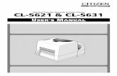 Thermal Transfer Barcode & Label Printer CL-S621 & CL-S631 · This printer can be used for high-speed high-quality printing thanks to its direct thermal method ... This printer contains