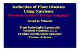 Reduction of Plant Diseases - Tucson Cactus · for plant resistance to disease. 3. Involved in the metabolism of phenolics. Boron B Phenolics include phytoalexins and other molecules
