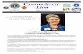 CANYON STATE LION - February 2016CANYON STATE LION ... · CANYON STATE LION - February 2016CANYON STATE LION - November 2018 PAGE 5PAGE 5 What’s happening at the MD21 Mid-Year Leadership