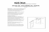 3020 GL TECHNICAL DATA - Kwik-Wall · acoustical laboratory in accordance with ASTM E 90 and ASTM E 413 test procedures. The STC ratings represent a single number expression of the