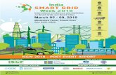 International Conference and Exhibition on Smart …...2018 2 India Smart Grid Week 2018 05 - 09 March 2018, Manekshaw Center, New Delhi India Smart Grid Week is considered as one