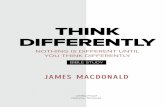 THINK DIFFERENTLY - is going to change, which brings us to this study, Think Differently. We¢â‚¬â„¢re about