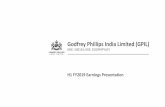Godfrey Phillips India Limited (GPIL) · 2018-11-09 · 61% 18% 21% Confectionary % of Net Sales o 2 Chewing Products Godfrey Phillips Product Portfolio – H1 FY2019 3 Tobacco Consumer
