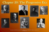 Chapter 20: The Progressive Era - Cloverleaf Local 20 The Progressive Era.pdfSection 2: Progressivism & National Politics How did Theodore Roosevelt (TR) become President in 1901?
