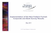 Implementation of the New Fedwire Format: Corporate and ... · If your bank does not offer the new Fedwire format, what is your likely response? 0.00% 10.00% 20.00% 30.00% 40.00%