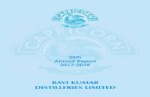 RAVI KUMAR DISTILLERIES LIMITED reports/Annual_Report_2017-2018.pdf · management, protection, collection of profits and improvement of M/s.Liquors India Limited. The Court ordered