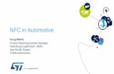 NFC in Automotive - STMicroelectronics Email Marketing/2019...production costs on both car & key side. Key cost reduction A leading electric automotive car maker decided to equip all