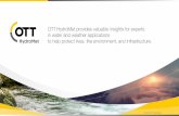 OTT HYDROMET - US Department of Transportation Weather Management Stakeholder...OTT Hydrology monitoring and data management for surface and groundwater. Hydrology 'OTT HydroMet Meteorolo
