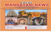 MANDAYAM NEWS 3 December 2009mandayamsabha.in/wp-content/uploads/2019/08/Mandayam-News-2009-December-.pdfMANDAYAM NEWS 4 December 2009 The Mandayam Srivaishnava Sabha is stepping into