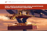 VAT IMPLICATIONS ON SHIPPING AND LOGISTICS SECTOR · Industry in UAE”, a comprehensive VAT manual for companies engaged in logistics business. Our team of VAT experts have hands