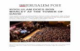 KOOLULAM DOES BOB MARLEY AT THE TOWER OF DAVID · Musical social phenomenon Koolulam is invading Jerusalem this week with a sing-along of Bob Marley’s “One Love” at the Tower