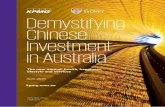 Demystifying Chinese Investment in Australia - April 2016 · Investment in real estate continues strongly on from 2014 to dominate with AUD 6.85 billion or 45% of total Chinese ODI