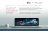 Aptitude Lease Accounting Engine Library/Aptitude... · Aptitude Lease Accounting Engine A pre-packaged and purpose-built lease accounting solution, delivering IFRS 16 and ASC 842