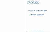 Horizon Energy Box - Fuel cell · energy. Hydrogen fuel cells do this very cleanly, with no toxic emissions, and with a high efficiency. Fuel cells do not generate energy out of thin