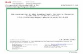 Proposed Acceptability for Continuing Registration PACR2007-06 PMRA... · 2016-04-16 · Proposed Acceptability for PACR2007-06 Continuing Registration Re-evaluation of the Agricultural,