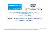 PROGRAMME QUALITY HANDBOOK 2018-19 HNC Electrical … · 2018-10-11 · Electronics 20 credits 12. Exceptions to Regulations 13. Transitional Arrangements The College is currently
