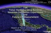 Reach of future accelerator and reactor neutrino effortsooba/publications/Obayashi-T2K-Taipei.pdf5 Muon monitors @ ~120m Fast (spill-by-spill) monitoring of neutrino beam direction/intensity