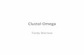 Clustal-Omega - Tandy Warnowtandy.cs.illinois.edu/Clustal-Omega-discussion.pdf · In Clustal Omega, the alignments are then computed using the very accurate HHalign package (So¨ding,
