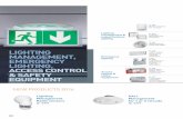 Export Catalog 2016-2017 · LED Twinspot emergency lighting luminaires (p. 659) Safety boxes 90 series manual call points and accessories (p. 673) P. 632 Lighting Management sensorsfor