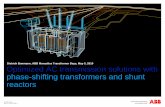Dietrich Bonmann, ABB Monselice Transformer Days, May 5 ... · Why phase-shifting transformers and shunt reactors? Components for efficient AC network operation Phase-shifting transformers