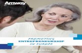Promoting - Amwaynews.amway.de/files/2015/06/Entrepreneurship-Module.pdf · Promoting entrepreneurship in Europe • Insights on the 50+ group on entrepreneurship. Entrepreneurship