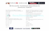 IB Security Assistant Questions & Answers Asked...1 | P a g e IB Security Assistant Questions & Answers Asked Q1. What are the Highest Common Factor and Lowest Common Multiple of 6,