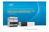 ROCK SOLID PERFORMANCE FOR CONFIDENT QUANTITATION · ROCK SOLID PERFORMANCE FOR CONFIDENT QUANTITATION . INSTRUMENT RELIABILITY AND PERFORMANCE: ... ANALYTICAL CHALLENGE More to do,
