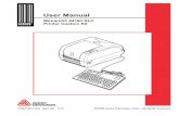 User Manual - Avery Dennison · instruction manual, may cause harmful interference to radio communications. Operation of this equipment in a residential area is likely to cause harmful