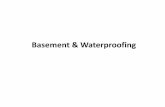 Basement & Waterproofing - Trent Global · Open excavation Bored pile walls (Contiguous Piling ) Diaphragm Walling. Open excavation. ... •For deep excavation •Min.movement of