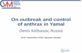 On outbreak and control of anthrax in Yamal · Yamal-Nenets Autonomous District • On July 25, 2016, the decree of the Governor of Yamal-Nenets Autonomous District No. 181-R "On