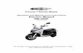 Operation and Maintenance Instructions Electric Moped XM …manuals.monstermotorscooter.com/manual-xm3000.pdfOperation and Maintenance Instructions Electric Moped ... We strongly recommend
