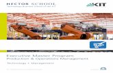 xecutive Master Program - education-siemens.com · xecutive Master Program Production & Operations Management. 2 3 Production technology and supply chain topics shape the future of