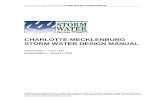 CHARLOTTE-MECKLENBURG STORM WATER …...CHARLOTTE-MECKLENBURG STORM WATER DESIGN MANUAL TC-3 3.4.4 Selecting Permanent Channel Lining 3-7 3.4.5 Tractive Force 3 …