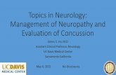 Topics in Neurology: Management of Neuropathy …...Topics in Neurology: Management of Neuropathy and Evaluation of Concussion James C. Ha, M.D. Assistant Clinical Professor, Neurology