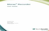 Morae Recorder User Guide - TechSmith · This manual, as well as the software described in it, is furnished under license and may be used or copied only in accordance with the terms